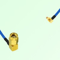 Semi-Flexible Jumper SSMC Male Right Angle to RP SMA Male Right Angle Semi-Flexible Jumper SSMC Male Right Angle to RP SMA Male Right Angle