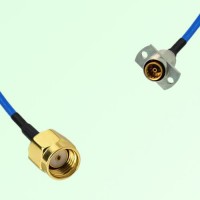 Semi-Flexible Jumper SBMA Female 2 Hole Flange Mount to RP SMA Male Semi-Flexible Jumper SBMA Female 2 Hole Flange Mount to RP SMA Male
