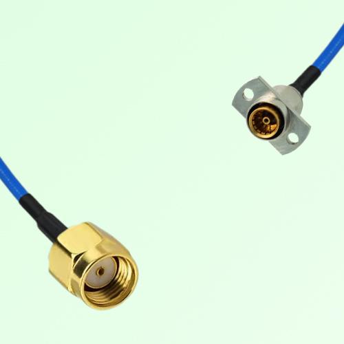 Semi-Flexible Jumper SBMA Female 2 Hole Flange Mount to RP SMA Male Semi-Flexible Jumper SBMA Female 2 Hole Flange Mount to RP SMA Male