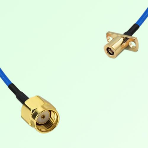 Semi-Flexible Jumper SMB Female 2 Hole Flange Mount to RP SMA Male Semi-Flexible Jumper SMB Female 2 Hole Flange Mount to RP SMA Male