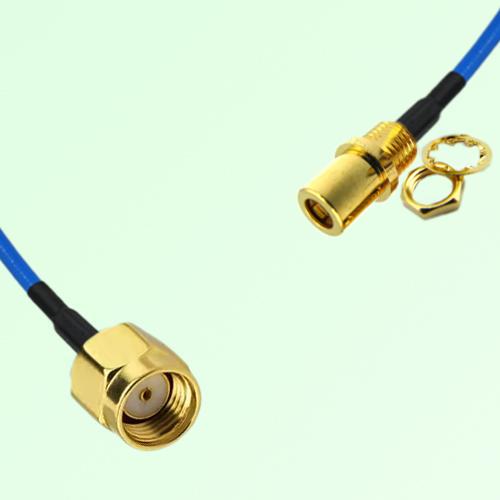 Semi-Flexible Jumper SMB Front Mount Bulkhead Female to RP SMA Male Semi-Flexible Jumper SMB Front Mount Bulkhead Female to RP SMA Male