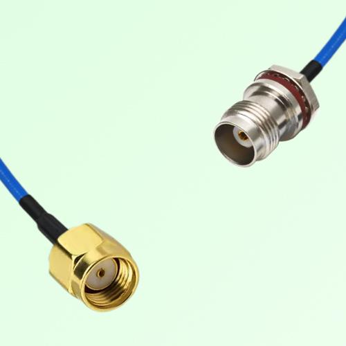 Semi-Flexible Jumper TNC Front Mount Bulkhead Female with O-Ring to RP SMA Male Semi-Flexible Jumper TNC Front Mount Bulkhead Female with O-Ring to RP SMA Male