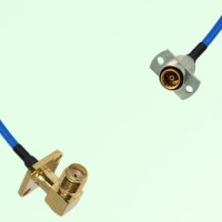 Semi-Flexible Jumper SBMA Female 2 Hole to SMA Female Right Angle 4 Hole 12.7mm Semi-Flexible Jumper SBMA Female 2 Hole to SMA Female Right Angle 4 Hole 12.7mm