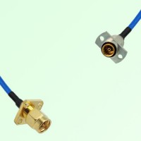 Semi-Flexible Jumper SBMA Female 2 Hole to SMA Male 4 Hole 12.7x12.7mm Semi-Flexible Jumper SBMA Female 2 Hole to SMA Male 4 Hole 12.7x12.7mm