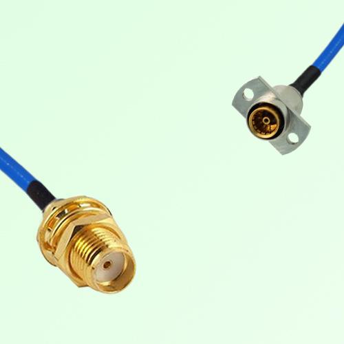 Semi-Flexible Jumper SBMA Female 2 Hole Flange Mount to SMA Bulkhead Female Semi-Flexible Jumper SBMA Female 2 Hole Flange Mount to SMA Bulkhead Female