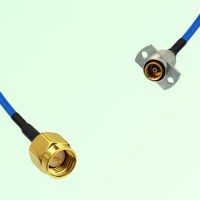 Semi-Flexible Jumper SBMA Female 2 Hole Flange Mount to SMA Male Semi-Flexible Jumper SBMA Female 2 Hole Flange Mount to SMA Male