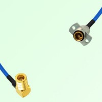Semi-Flexible Jumper SBMA Female 2 Hole Flange Mount to SMB Female Right Angle Semi-Flexible Jumper SBMA Female 2 Hole Flange Mount to SMB Female Right Angle