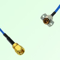 Semi-Flexible Jumper SBMA Female 2 Hole Flange Mount to SMC Female Semi-Flexible Jumper SBMA Female 2 Hole Flange Mount to SMC Female