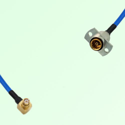 Semi-Flexible Jumper SBMA Female 2 Hole Flange Mount to SMP Female Right Angle Semi-Flexible Jumper SBMA Female 2 Hole Flange Mount to SMP Female Right Angle