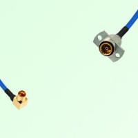 Semi-Flexible Jumper SBMA Female 2 Hole Flange Mount to SMP Male Right Angle Semi-Flexible Jumper SBMA Female 2 Hole Flange Mount to SMP Male Right Angle