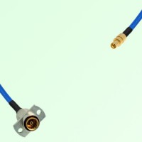 Semi-Flexible Jumper SMPM / SSMP Male to SBMA Female 2 Hole Flange Mount Semi-Flexible Jumper SMPM / SSMP Male to SBMA Female 2 Hole Flange Mount