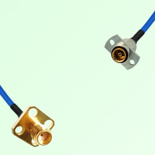 Semi-Flexible Jumper SBMA Female 2 Hole to SSMA Female 4 Hole 12.7x12.7mm