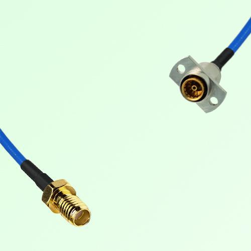 Semi-Flexible Jumper SBMA Female 2 Hole Flange Mount to SSMA Female