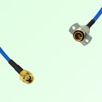 Semi-Flexible Jumper SBMA Female 2 Hole Flange Mount to SSMA Male