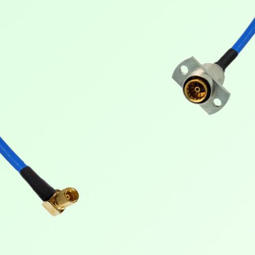 Semi-Flexible Jumper SBMA Female 2 Hole Flange Mount to SSMC Female Right Angle Semi-Flexible Jumper SBMA Female 2 Hole Flange Mount to SSMC Female Right Angle
