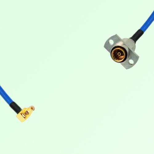 Semi-Flexible Jumper SBMA Female 2 Hole Flange Mount to SSMC Male Right Angle Semi-Flexible Jumper SBMA Female 2 Hole Flange Mount to SSMC Male Right Angle