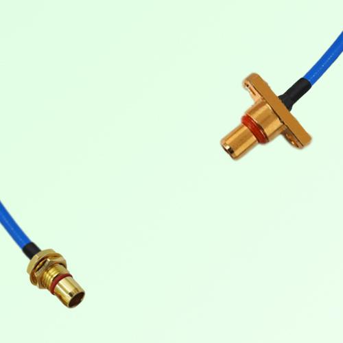 Semi-Flexible Jumper SBMA Male 2 Hole Flange Mount to SBMA Bulkhead Male Semi-Flexible Jumper SBMA Male 2 Hole Flange Mount to SBMA Bulkhead Male