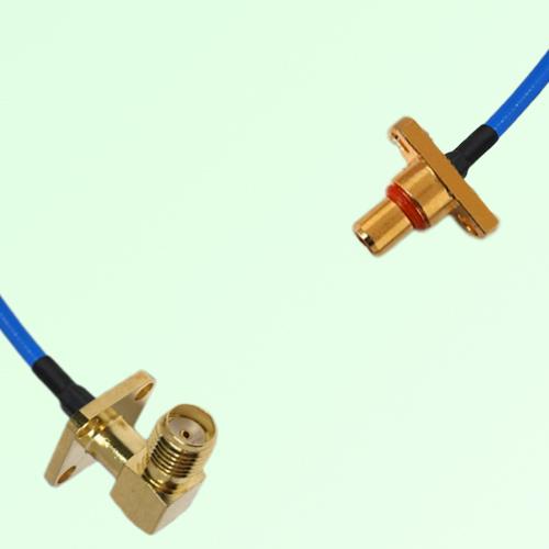 Semi-Flexible Jumper SBMA Male 2 Hole to SMA Female Right Angle 4 Hole 12.7mm Semi-Flexible Jumper SBMA Male 2 Hole to SMA Female Right Angle 4 Hole 12.7mm