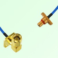 Semi-Flexible Jumper SBMA Male 2 Hole to SMA Male Right Angle 4 Hole 12.7x12.7mm Semi-Flexible Jumper SBMA Male 2 Hole to SMA Male Right Angle 4 Hole 12.7x12.7mm