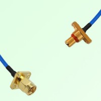 Semi-Flexible Jumper SBMA Male 2 Hole to SMA Male 4 Hole 12.7x12.7mm Semi-Flexible Jumper SBMA Male 2 Hole to SMA Male 4 Hole 12.7x12.7mm