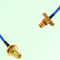 Semi-Flexible Jumper SBMA Male 2 Hole to SMA Bulkhead Female with O-Ring Semi-Flexible Jumper SBMA Male 2 Hole to SMA Bulkhead Female with O-Ring