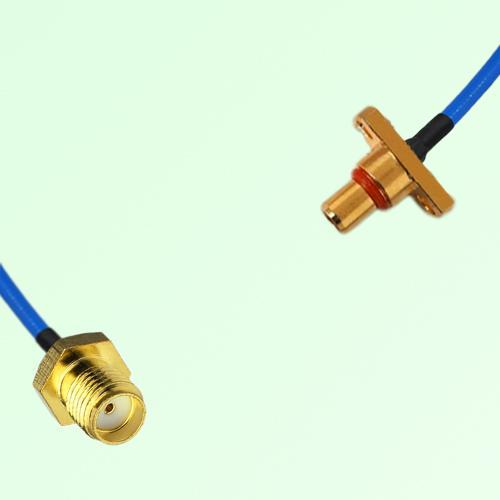 Semi-Flexible Jumper SBMA Male 2 Hole Flange Mount to SMA Female