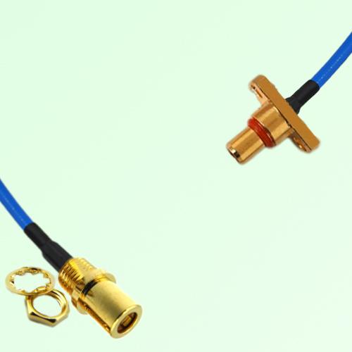 Semi-Flexible Jumper SBMA Male 2 Hole to SMB Front Mount Bulkhead Female Semi-Flexible Jumper SBMA Male 2 Hole to SMB Front Mount Bulkhead Female