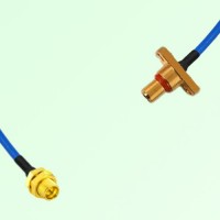 Semi-Flexible Jumper SBMA Male 2 Hole Flange Mount to SMP Bulkhead Male Semi-Flexible Jumper SBMA Male 2 Hole Flange Mount to SMP Bulkhead Male