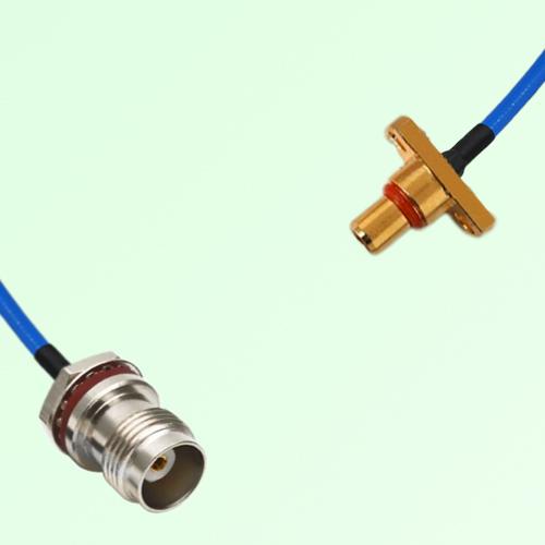 Semi-Flexible SBMA Male 2 Hole to TNC Front Mount Bulkhead Female with O-Ring Semi-Flexible SBMA Male 2 Hole to TNC Front Mount Bulkhead Female with O-Ring