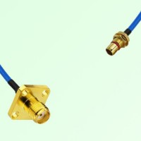 Semi-Flexible Jumper SBMA Bulkhead Male to SMA Female 4 Hole 12.7x12.7mm Semi-Flexible Jumper SBMA Bulkhead Male to SMA Female 4 Hole 12.7x12.7mm