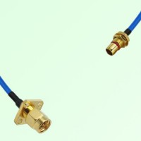 Semi-Flexible Jumper SBMA Bulkhead Male to SMA Male 4 Hole 12.7x12.7mm Semi-Flexible Jumper SBMA Bulkhead Male to SMA Male 4 Hole 12.7x12.7mm