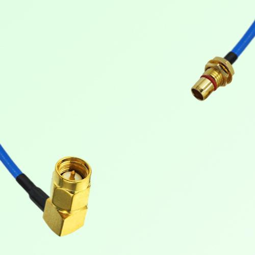 Semi-Flexible Jumper SBMA Bulkhead Male to SMA Male Right Angle Semi-Flexible Jumper SBMA Bulkhead Male to SMA Male Right Angle