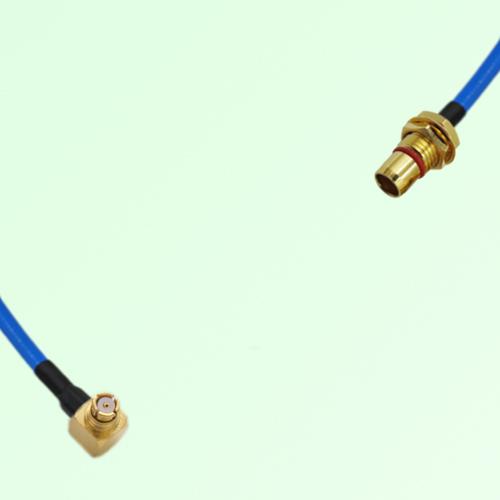 Semi-Flexible Jumper SBMA Bulkhead Male to SMP Female Right Angle Semi-Flexible Jumper SBMA Bulkhead Male to SMP Female Right Angle