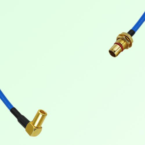 Semi-Flexible Jumper SBMA Bulkhead Male to SSMB Female Right Angle Semi-Flexible Jumper SBMA Bulkhead Male to SSMB Female Right Angle