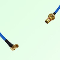 Semi-Flexible Jumper SBMA Bulkhead Male to SSMC Female Right Angle Semi-Flexible Jumper SBMA Bulkhead Male to SSMC Female Right Angle