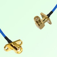 Semi-Flexible Jumper SMA Female Right Angle 4 Hole 12.7mm to SMA Female 2 Hole Semi-Flexible Jumper SMA Female Right Angle 4 Hole 12.7mm to SMA Female 2 Hole