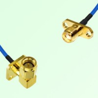 Semi-Flexible Jumper SMA Female 2 Hole to SMA Male Right Angle 4 Hole 12.7mm Semi-Flexible Jumper SMA Female 2 Hole to SMA Male Right Angle 4 Hole 12.7mm