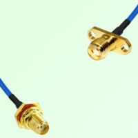 Semi-Flexible Jumper SMA Female 2 Hole to SMA Bulkhead Female with O-Ring Semi-Flexible Jumper SMA Female 2 Hole to SMA Bulkhead Female with O-Ring