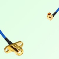 Semi-Flexible Jumper SMP Male Right Angle to SMA Female 2 Hole Flange Mount Semi-Flexible Jumper SMP Male Right Angle to SMA Female 2 Hole Flange Mount