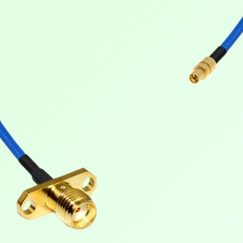 Semi-Flexible Jumper SMPM / SSMP Male to SMA Female 2 Hole Flange Mount Semi-Flexible Jumper SMPM / SSMP Male to SMA Female 2 Hole Flange Mount