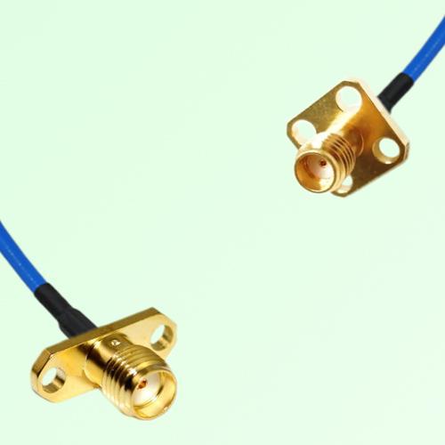 Semi-Flexible Jumper SSMA Female 4 Hole 12.7x12.7mm to SMA Female 2 Hole Semi-Flexible Jumper SSMA Female 4 Hole 12.7x12.7mm to SMA Female 2 Hole