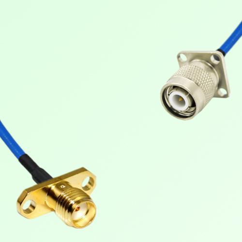 Semi-Flexible Jumper TNC Male 4 Hole 17.5x17.5mm to SMA Female 2 Hole Semi-Flexible Jumper TNC Male 4 Hole 17.5x17.5mm to SMA Female 2 Hole