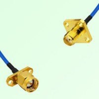 Semi-Flexible Jumper SMA Female 4 Hole 12.7x12.7mm to SMA Male 2 Hole Semi-Flexible Jumper SMA Female 4 Hole 12.7x12.7mm to SMA Male 2 Hole