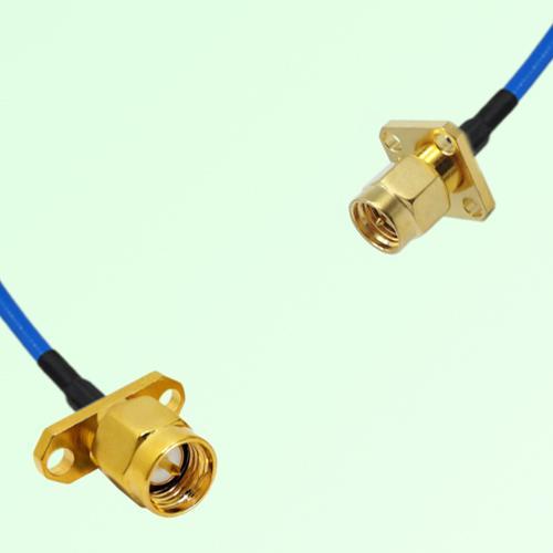 Semi-Flexible Jumper SMA Male 4 Hole 12.7x12.7mm to SMA Male 2 Hole Semi-Flexible Jumper SMA Male 4 Hole 12.7x12.7mm to SMA Male 2 Hole