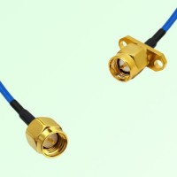 Semi-Flexible Jumper SMA Male 2 Hole Flange Mount to SMA Male Semi-Flexible Jumper SMA Male 2 Hole Flange Mount to SMA Male