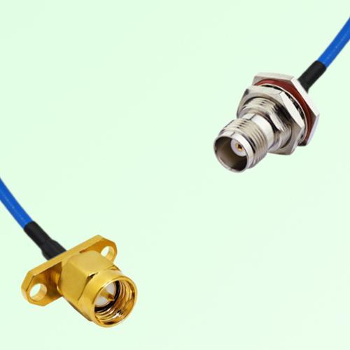 Semi-Flexible Jumper TNC Bulkhead Female with O-Ring to SMA Male 2 Hole