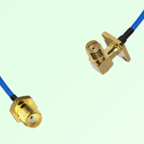 Semi-Flexible Jumper SMA Female Right Angle 4 Hole 12.7x12.7mm to SMA Female Semi-Flexible Jumper SMA Female Right Angle 4 Hole 12.7x12.7mm to SMA Female