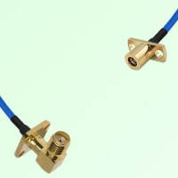 Semi-Flexible Jumper SMB Female 2 Hole to SMA Female Right Angle 4 Hole 12.7mm Semi-Flexible Jumper SMB Female 2 Hole to SMA Female Right Angle 4 Hole 12.7mm