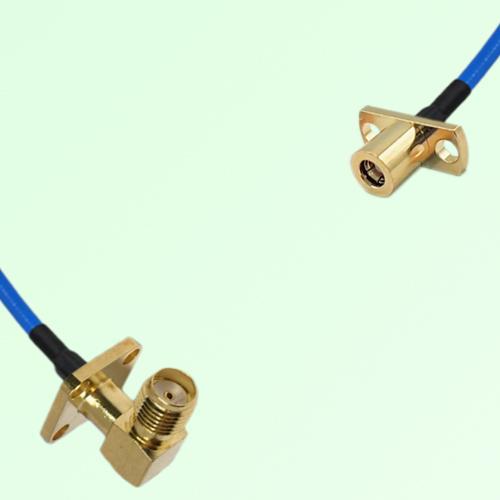 Semi-Flexible Jumper SMB Female 2 Hole to SMA Female Right Angle 4 Hole 12.7mm Semi-Flexible Jumper SMB Female 2 Hole to SMA Female Right Angle 4 Hole 12.7mm