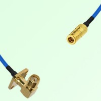 Semi-Flexible Jumper SMB Female to SMA Female Right Angle 4 Hole 12.7x12.7mm Semi-Flexible Jumper SMB Female to SMA Female Right Angle 4 Hole 12.7x12.7mm